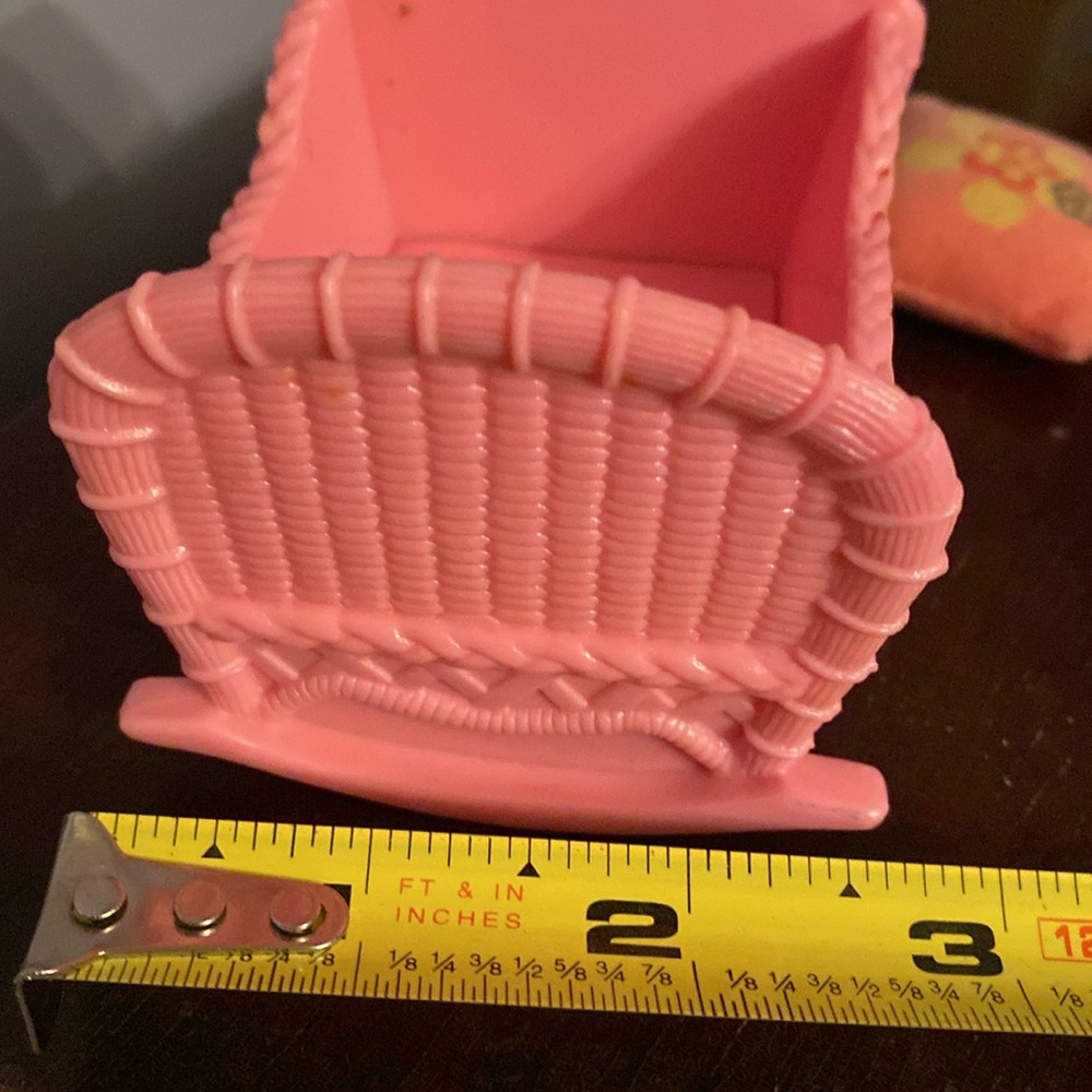 Little People 1996 Replacement Pink Baby Stroller 90s Twin Crib Pink Nursery Cri - Picture 6 of 11